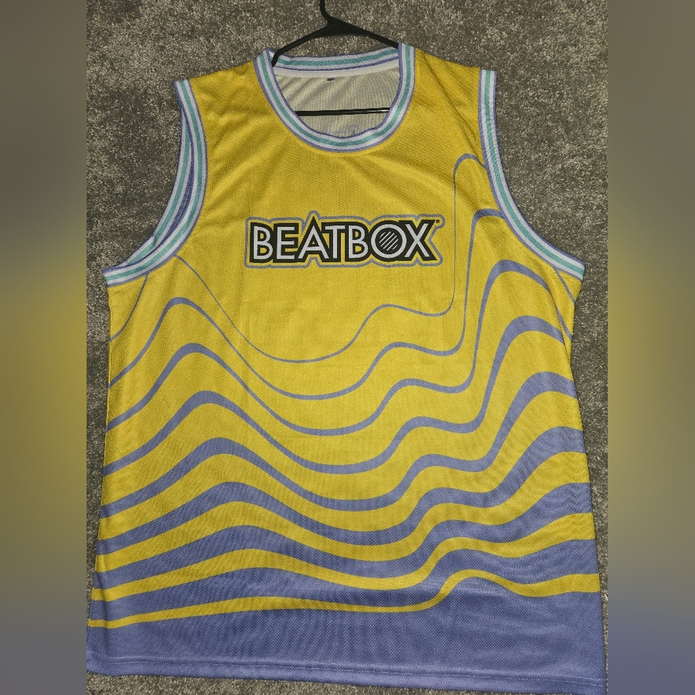 Beatbox Yellow and Purple Tank Jersey